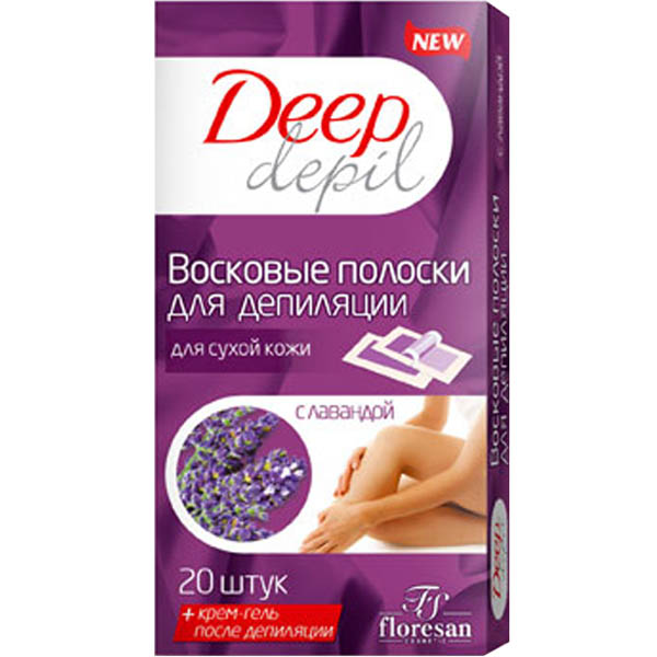 Deep depil восковые полоски для депиляции для сухой кожи